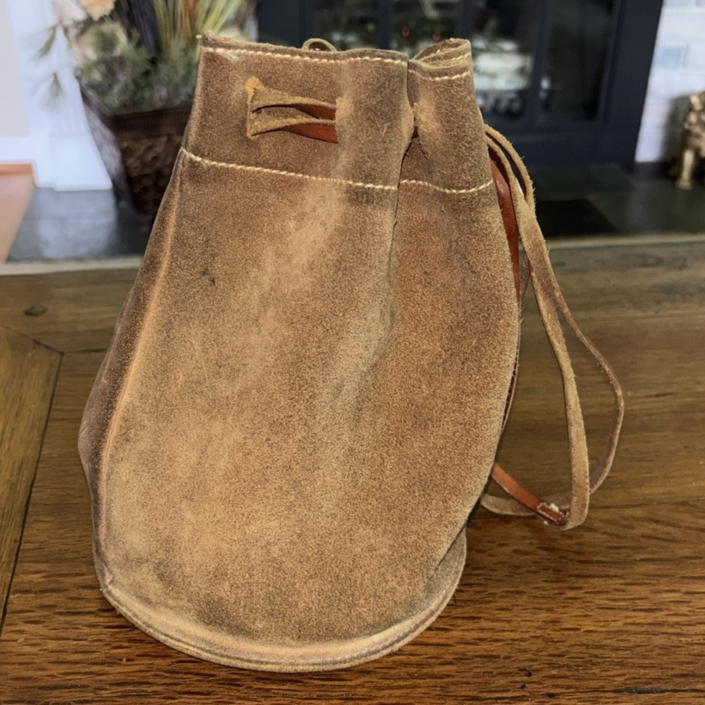 Vintage Roots vintage suede bucket bag satchel